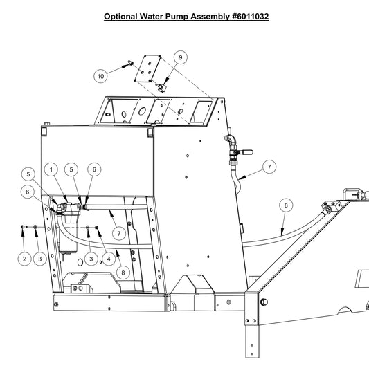 CC6561, CC6571, CC6571-3 Optional Water Pump Assembly Parts