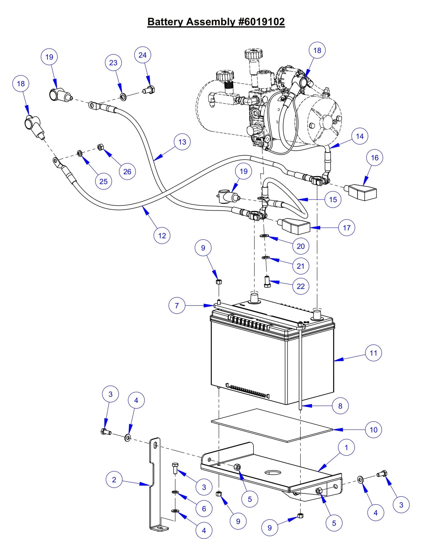 CC6571 Battery Assembly Parts