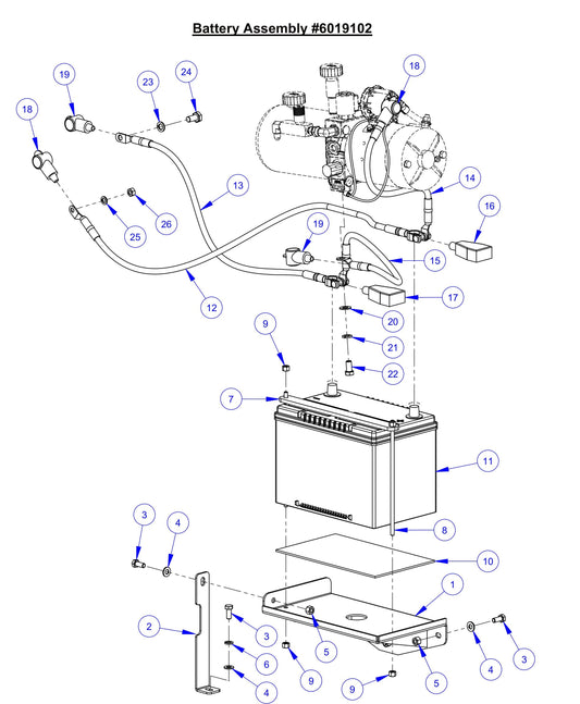 CC6571 Battery Assembly Parts