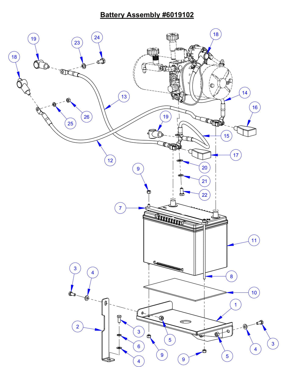 CC6571 Battery Assembly Parts
