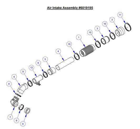 CC6571, CC6571-3 Air Intake Assembly Parts