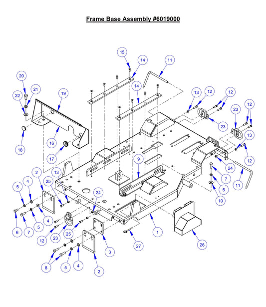 CC6561, CC6571 Frame Base Assembly Parts