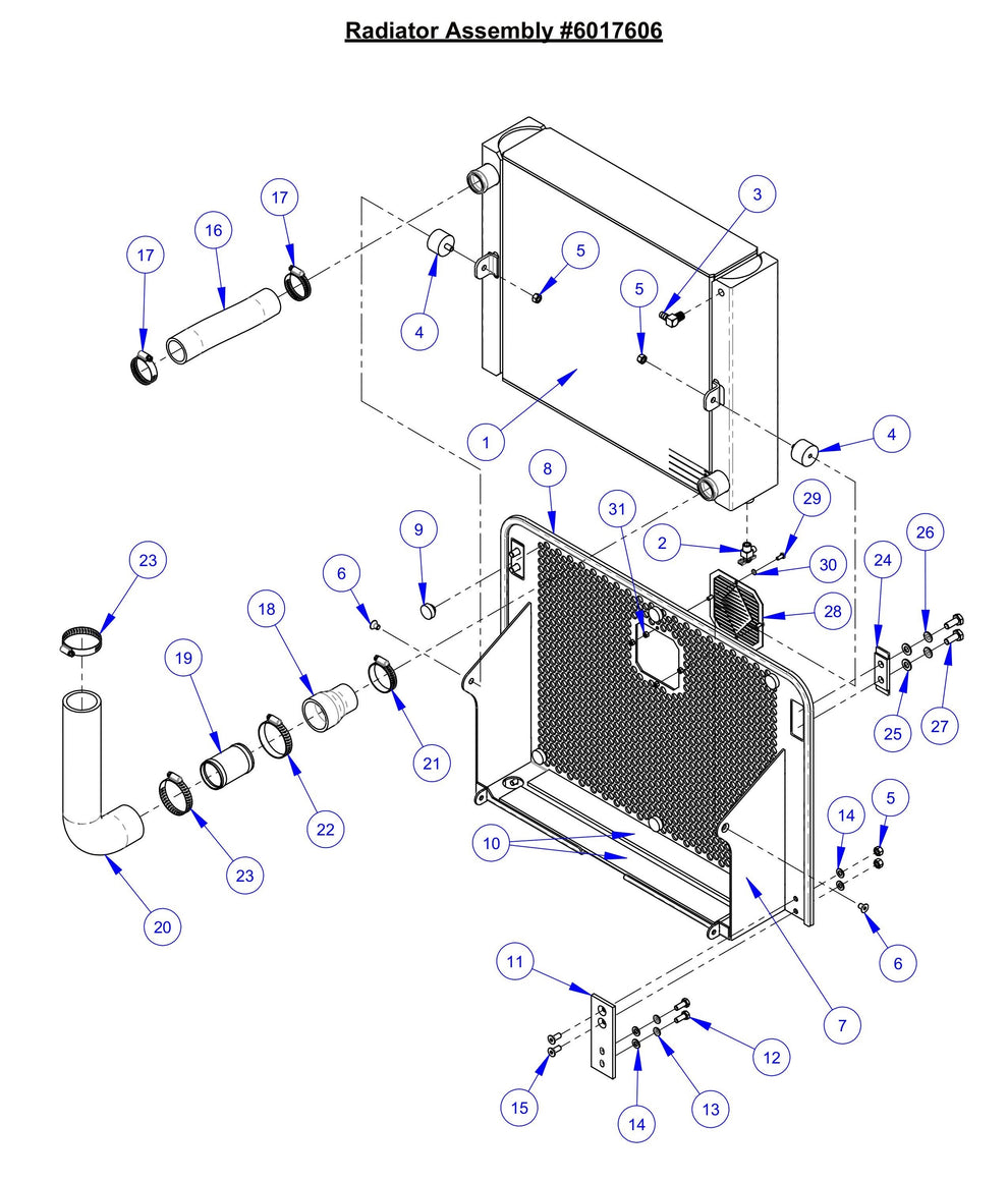 CC7574DD Radiator Assembly Parts
