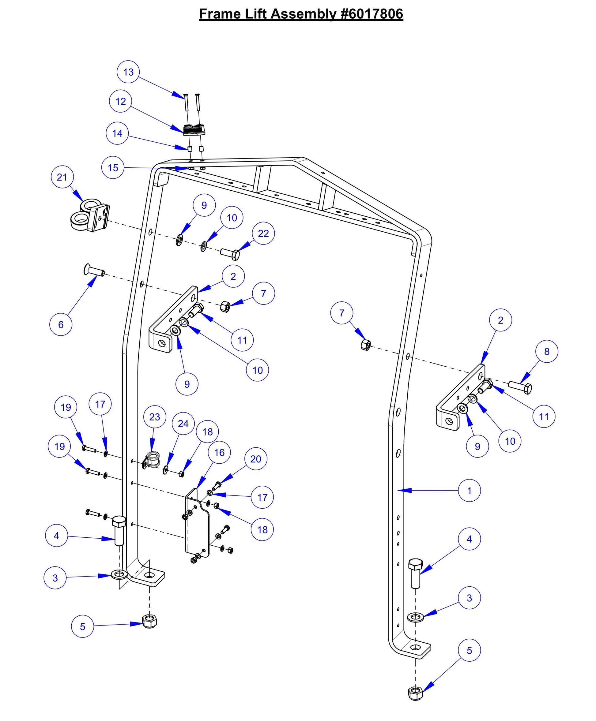 CC7574DD Frame Lift Assembly Parts