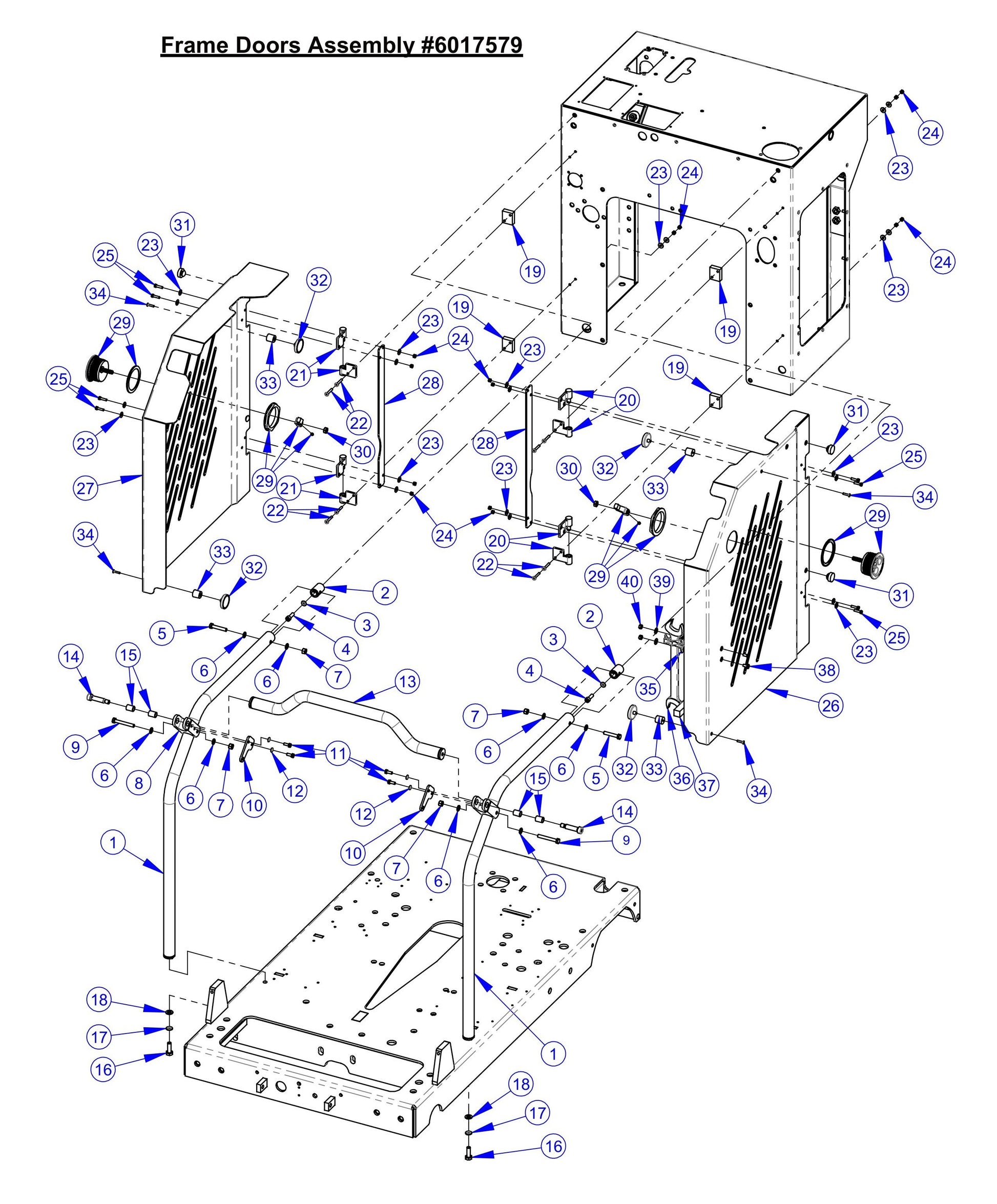 CC7574DD Frame Doors Assembly Parts