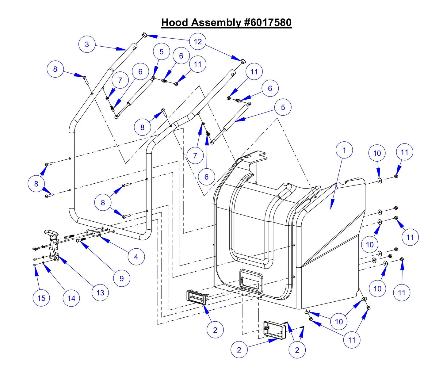 CC7574DD Hood Assembly Parts