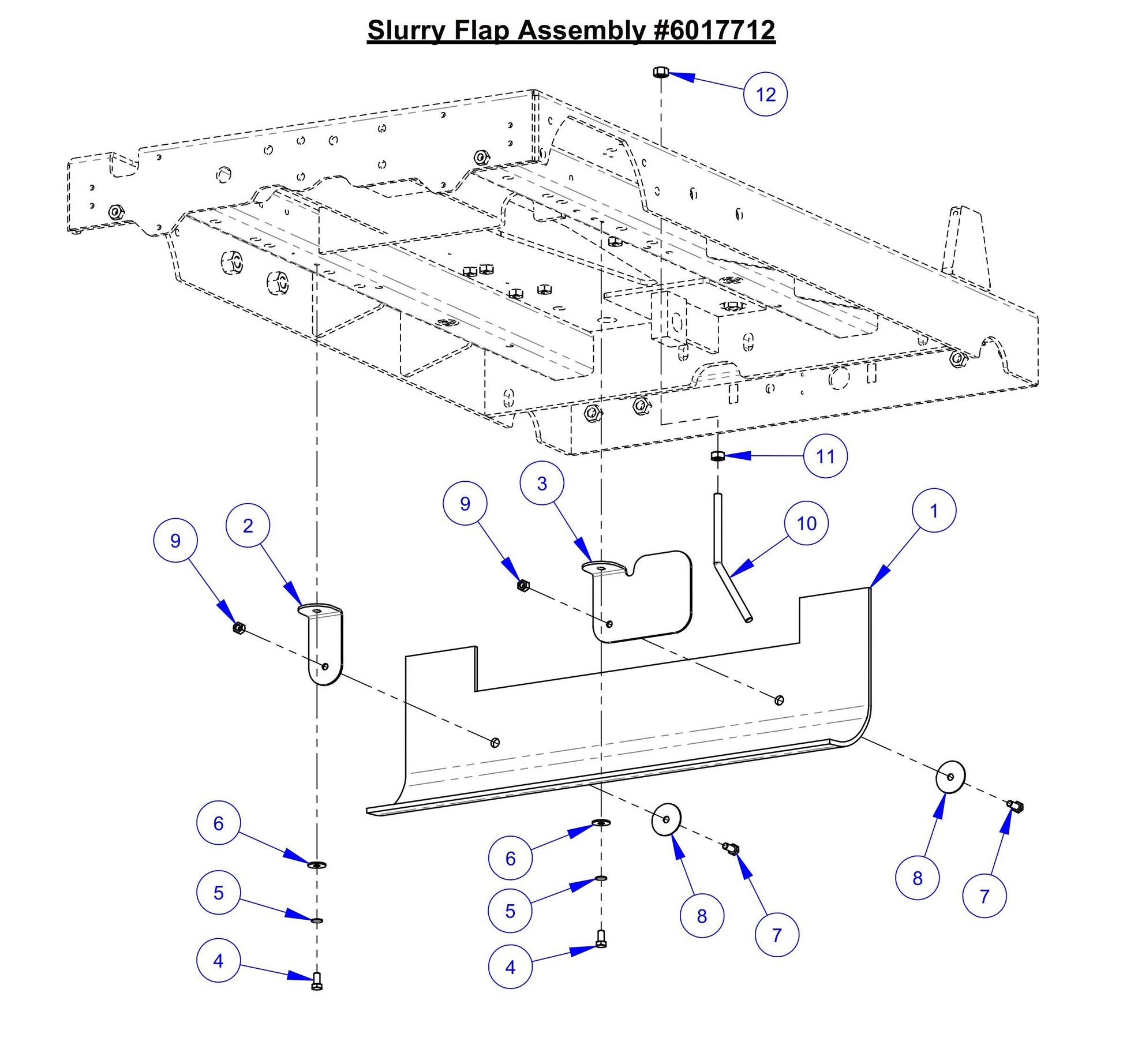 CC7574DD Slurry Flap Assembly Parts