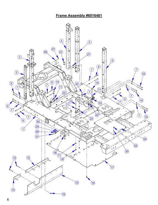 CC8574DD Frame Assembly Parts