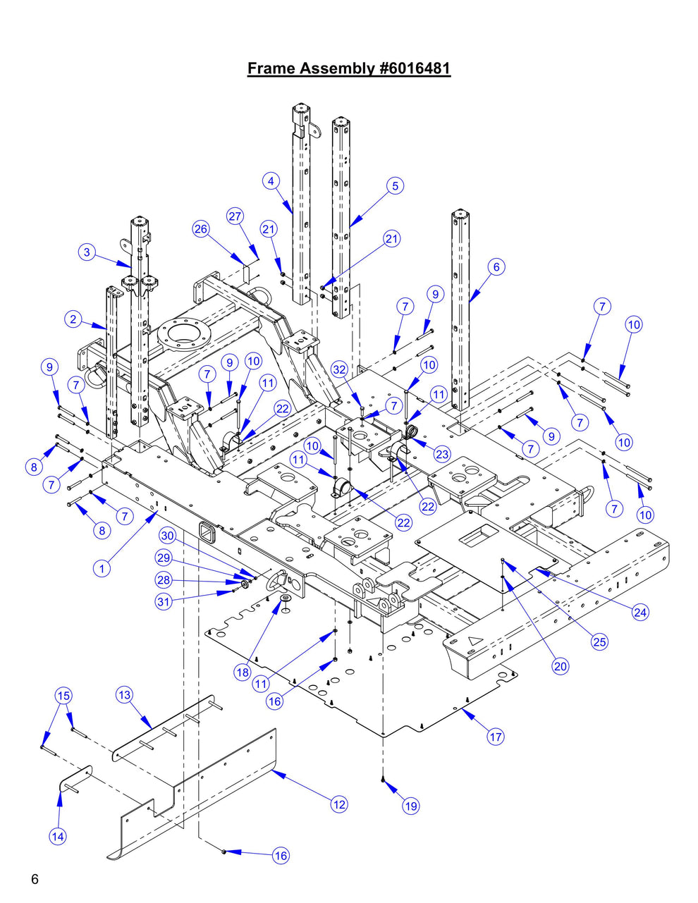 CC8574DD Frame Assembly Parts