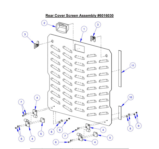 CC9074DK Rear Cover Screen Assembly Parts