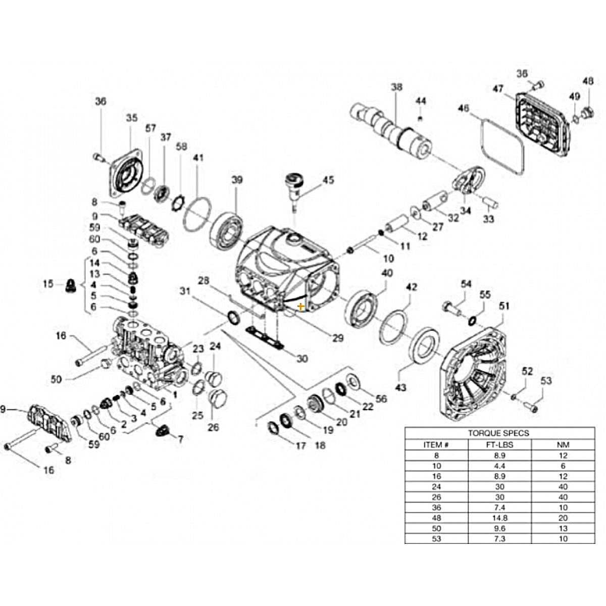  CD-1002-4MUH, CD-1502-4MUH (sn:0-99999999) Pump Assembly Parts by MI-T-M
