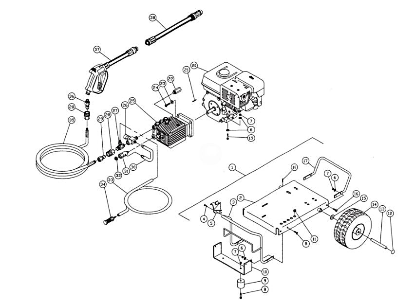 CD-1504-0MHB/0MVB (sn:0-226470) Frame Assembly Parts by MI-T-M