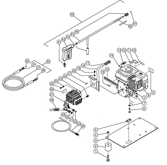 CD-2003-0MHH (sn:312841-10166027) Frame Assembly Parts by MI-T-M
