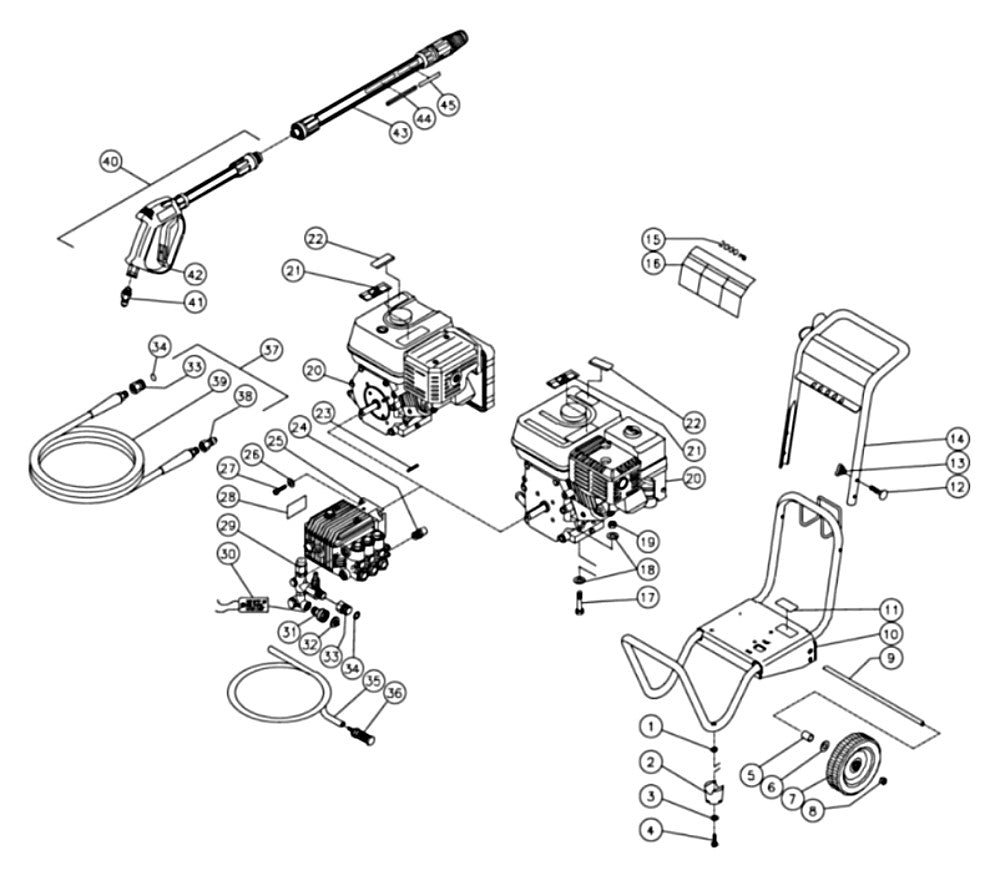 CD-2003-1MHC, CD-2003-1MVC (sn:0-312840) Frame Assembly Parts by MI-T-M