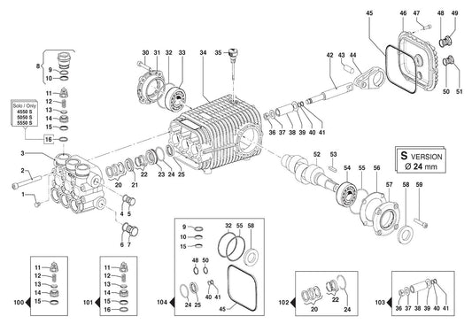 BE CD-3024HTEBCOM Pressure Washer Assembly Parts-2 by BE Power Equipment