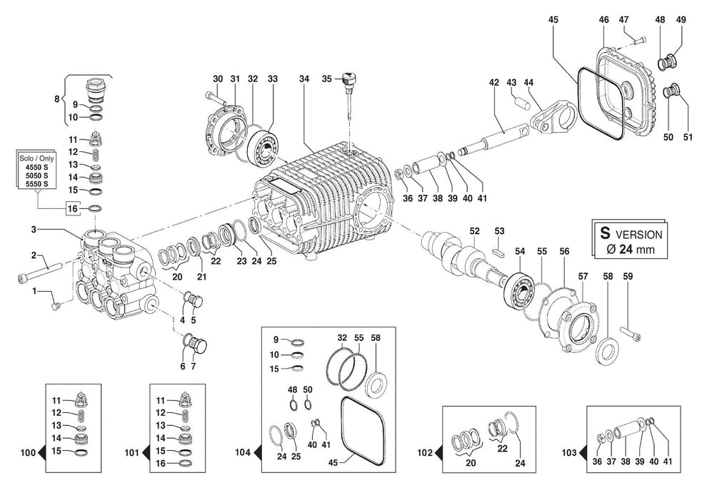 BE CD-3024HTEBCOM Pressure Washer Assembly Parts-2 by BE Power Equipment
