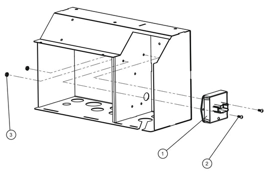 Low Fuel Level Module Assembly Parts For CE V-Series Night Lite Pro II (001PRO2VE15, 09-000001 and Up) Light Towers by Allmand