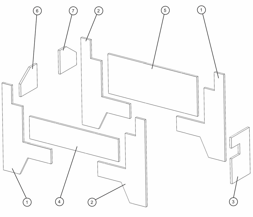 Sound Attenuation Package Assembly Parts For CE V-Series Night Lite Pro II (001PRO2VE15, 09-000001 and Up) Light Towers by Allmand