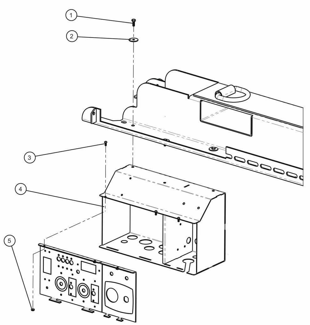 Component Box (1 of 2) Assembly Parts For CE V-Series Night Lite Pro II (001PRO2VE15, 09-000001 and Up) Light Towers by Allmand