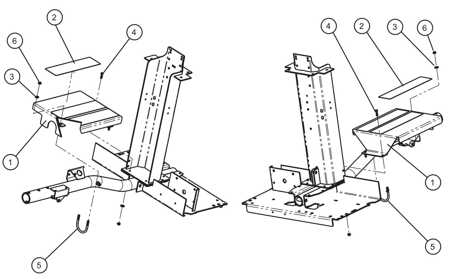 CE Vertical Tower Platform Assembly Parts For CE V-Series Night Lite Pro II (001PRO2VE15, 09-000001 and Up) Light Towers by Allmand