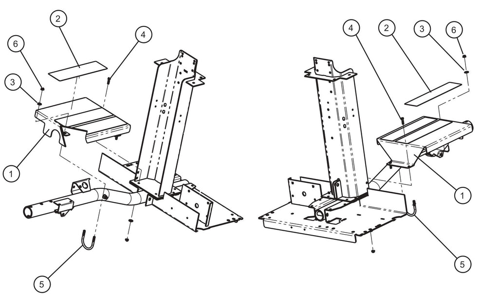 CE Vertical Tower Platform Assembly Parts For CE V-Series Night Lite Pro II (001PRO2VE15, 09-000001 and Up) Light Towers by Allmand
