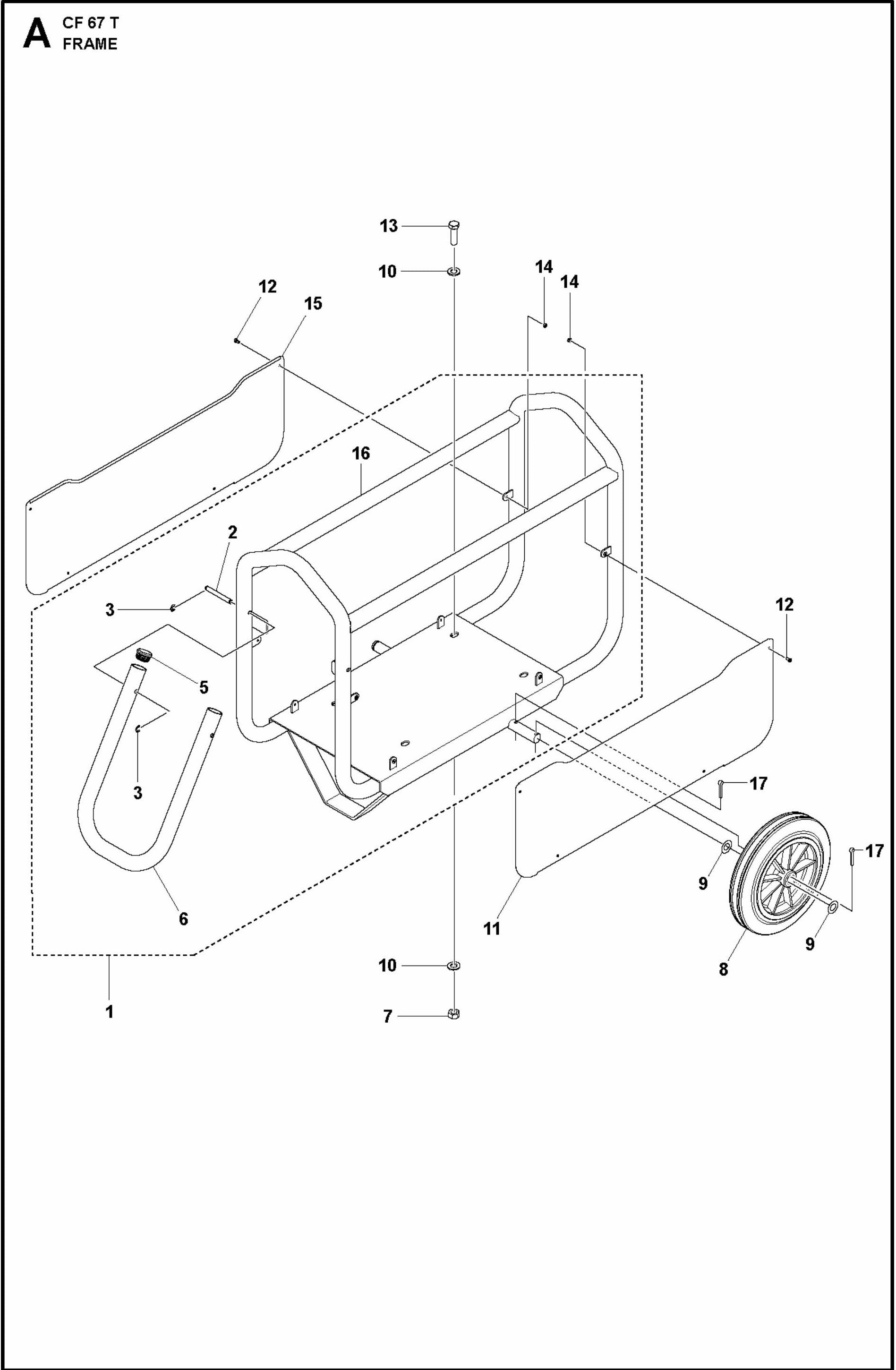 CF 67 T Frame Assembly Parts