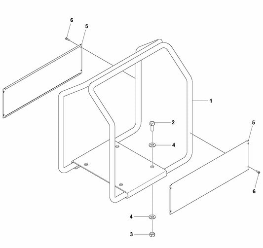 CF 11 M Frame Assembly Parts by Husqvarna