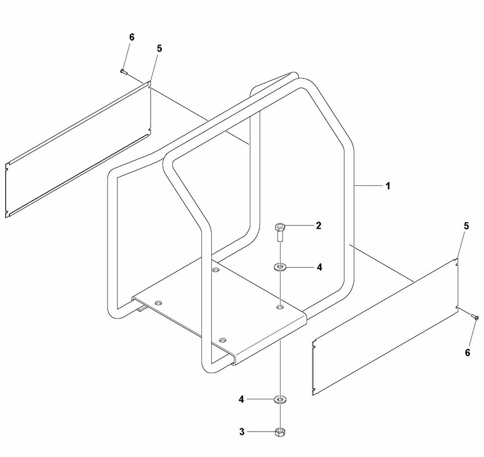 CF 11 M Frame Assembly Parts by Husqvarna