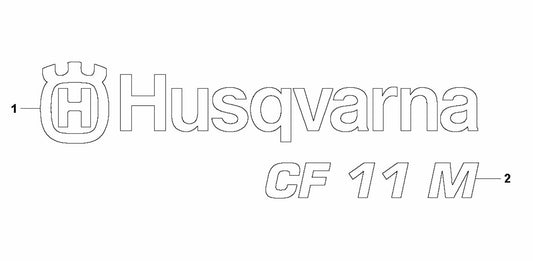 CF 11 M Decals Assembly Parts by Husqvarna