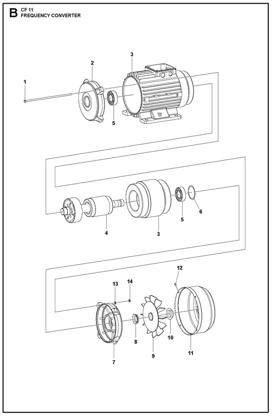 Frequency Converter Parts For CF 11 M By Husqvarna
