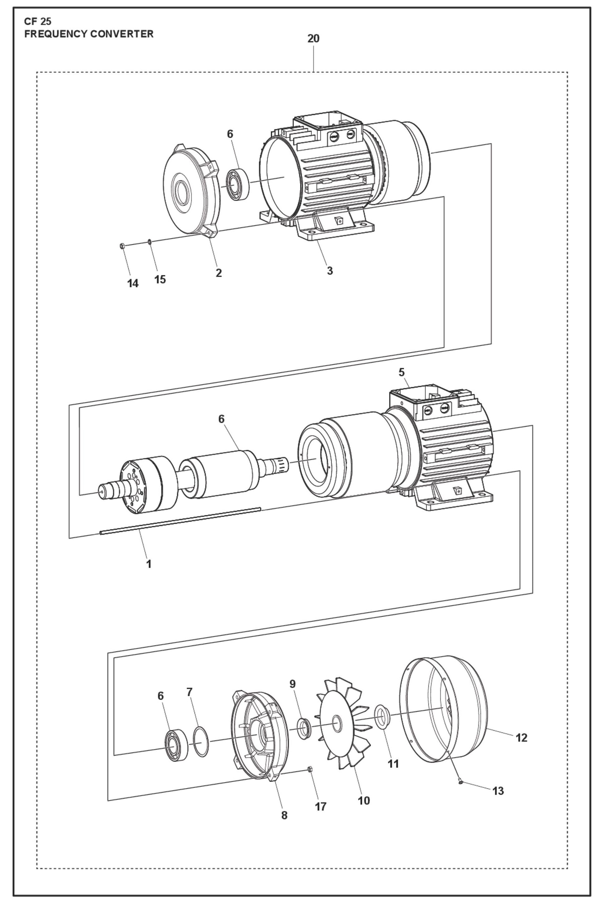 Frequency Converter Parts For CF 25 T By Husqvarna	