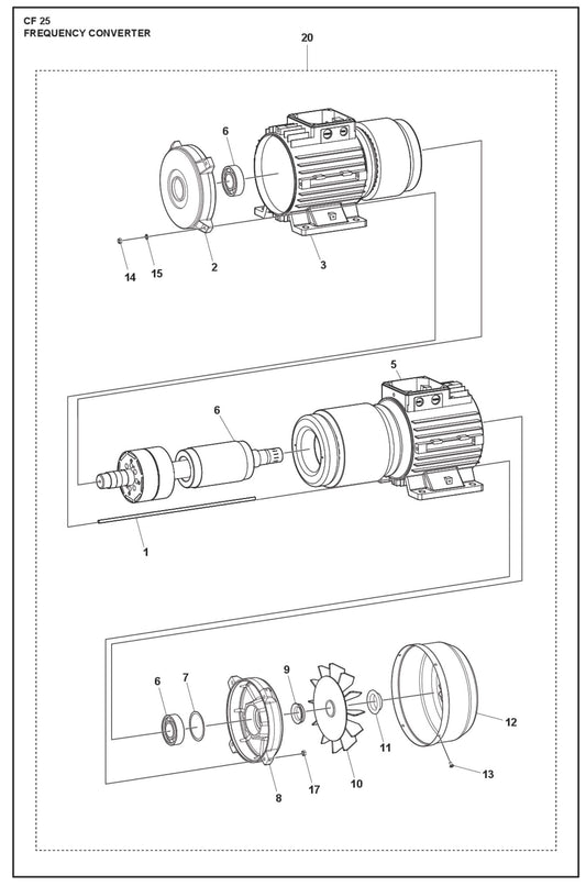 Frequency Converter Parts For CF 25 T By Husqvarna	