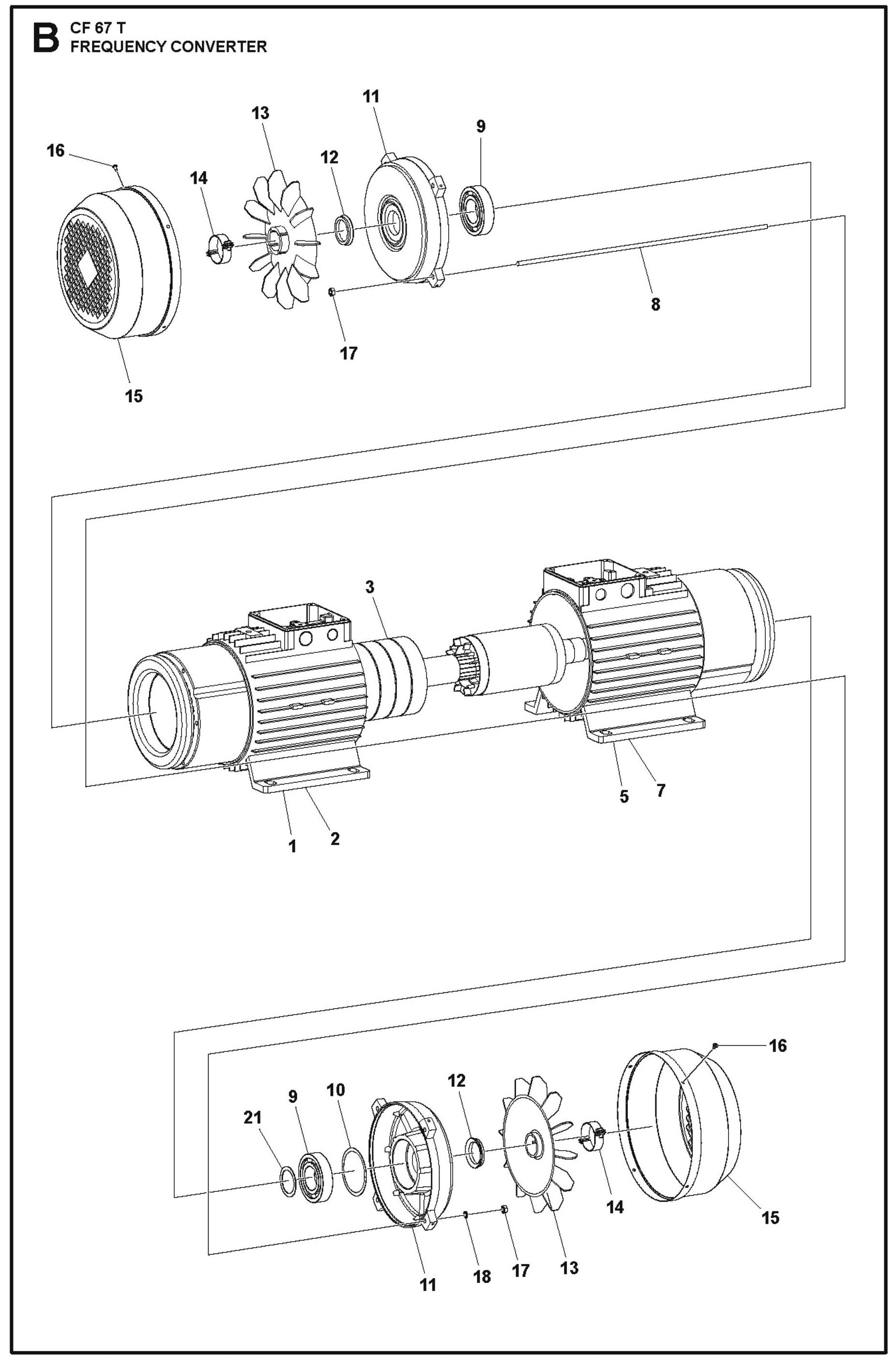 Frequency Converter Parts For CF 67 T By Husqvarna