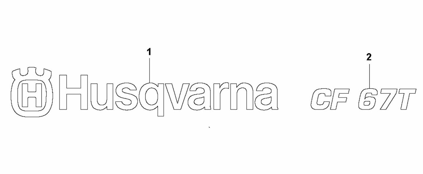 CF 67 T Decals Assembly Parts by Husqvarna