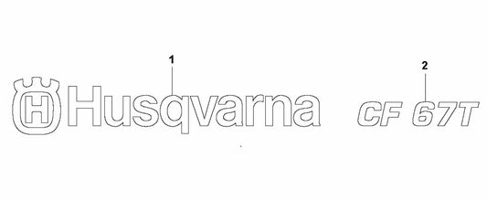 CF 67 T Decals Assembly Parts by Husqvarna