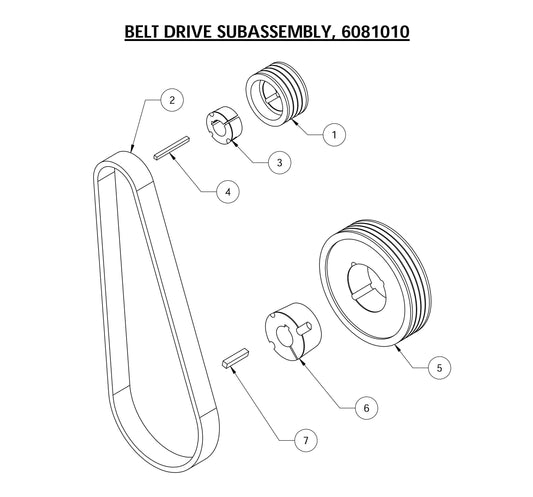 CG-1 Belt Drive Subassembly Parts