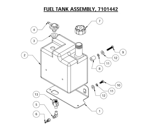 CG-1 Fuel Tank Assembly Parts