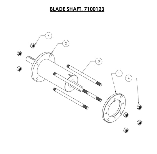 CG-1 Blade Shaft Assembly Parts