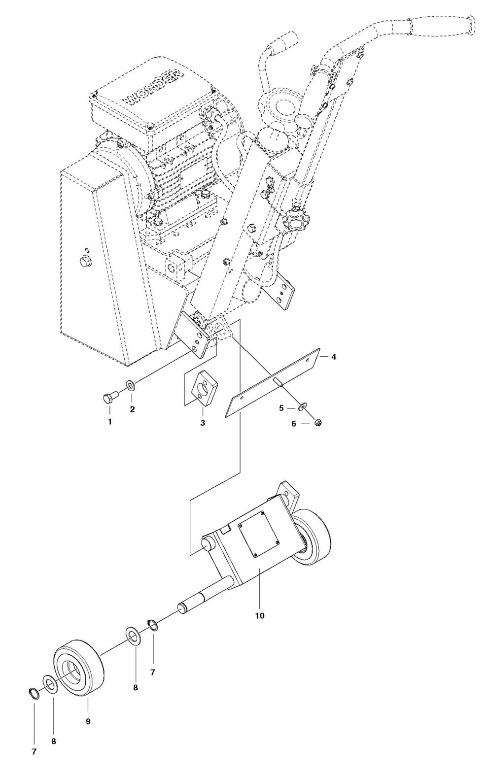 CG200 Wheels and Tires Assembly Parts by Husqvarna