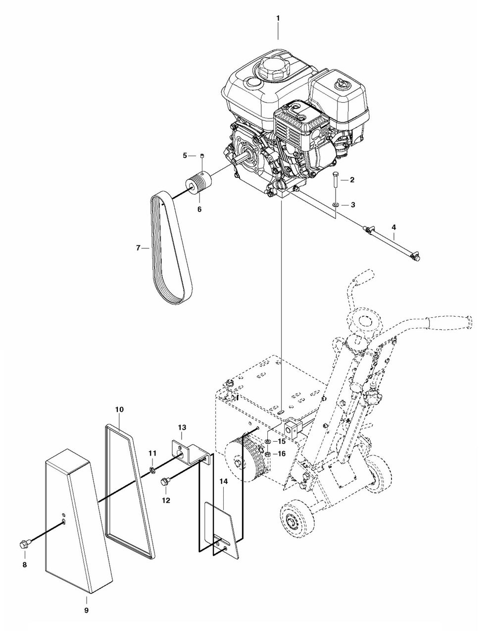 CG200 Engine Assembly-2 Parts by Husqvarna