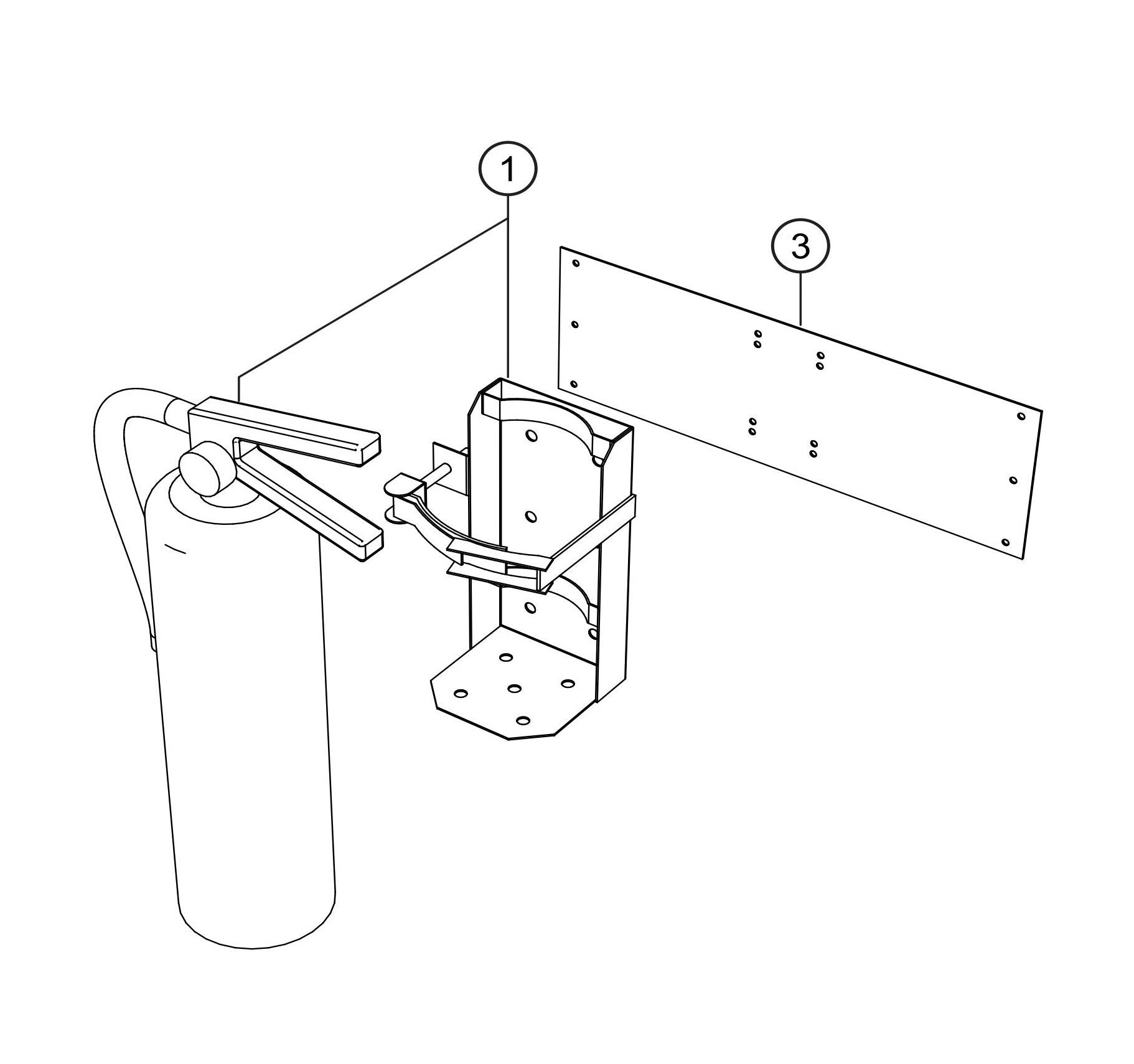 CG500C2 Fire Extinguisher Kit Assembly Parts