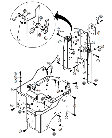 AAAA RX1575- Chassis Rear Assembly Parts By Multiquip