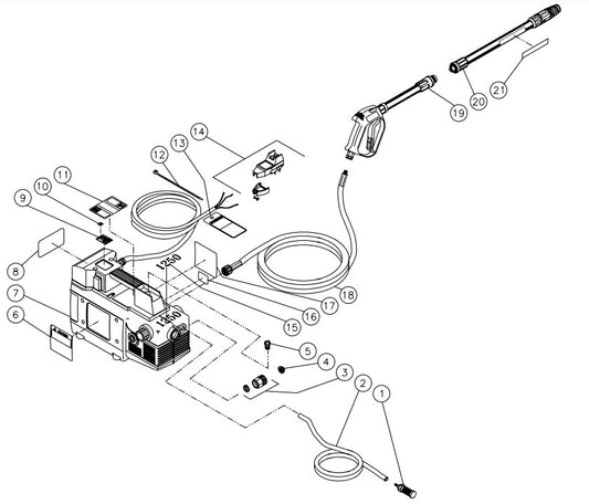 CM-1250-A, CM-1250-C Frame Assembly Parts by MiTM
