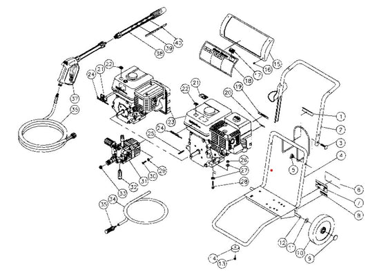 CM-2200-0MVC, CM-2203-0MHC Frame assembly Parts by MiTM