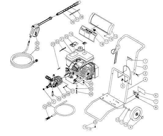 CM-2400-0MTC Frame assembly Parts by MiTM