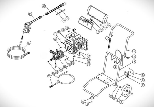 CM-2403-0MHC (sn:0-215703) Frame assembly Parts by MiTM