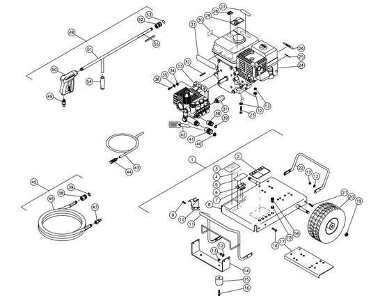 CM-2703-0MHB Frame Assembly Parts by MiTM