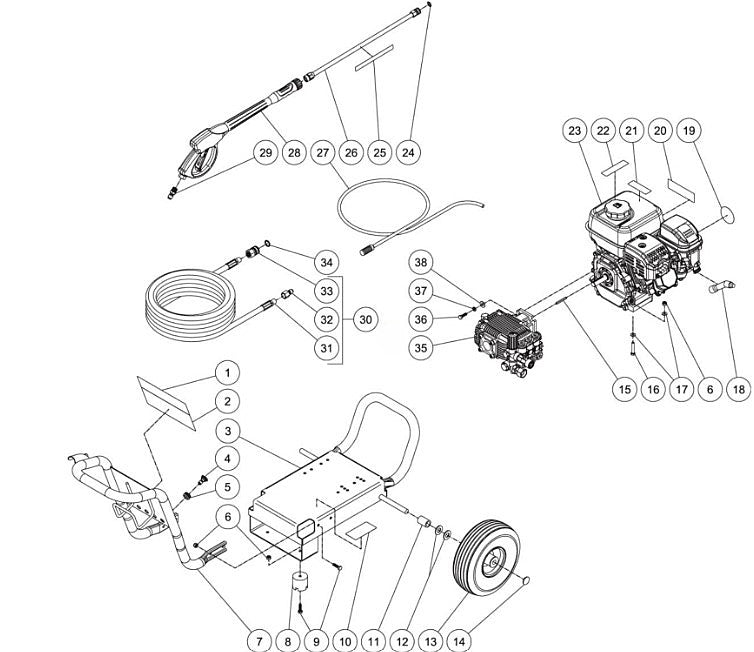CM-3000-0MLB, CM-3000-CMLB (sn:10845375-99999999) Frame assembly Parts by MiTM