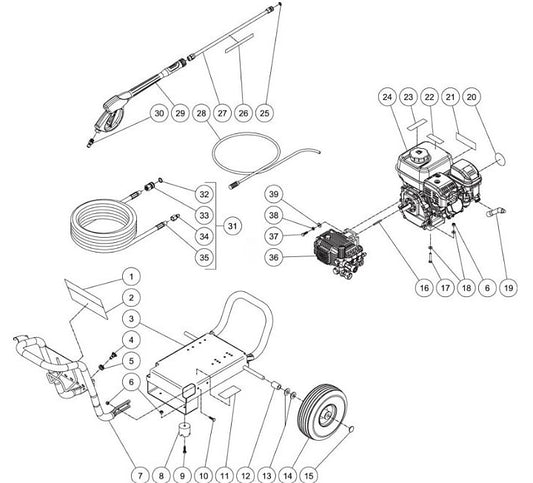 CM-3200-0MMB (sn:0-10845374) Frame Assembly Parts by MiTM