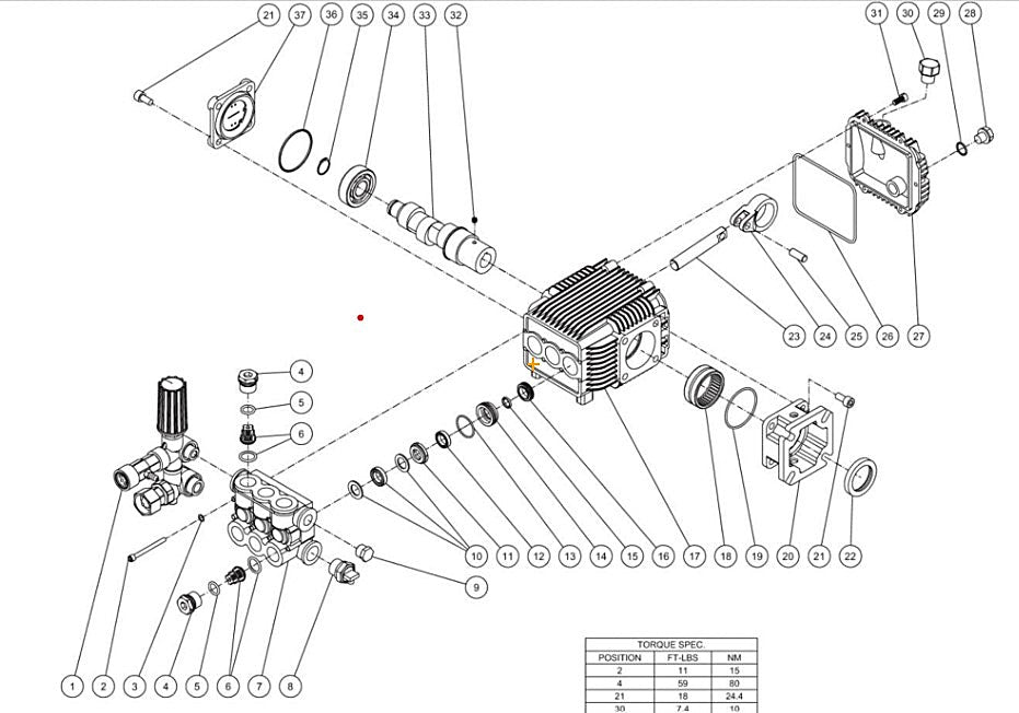 CM-3000-0MLB, CM-3000-CMLB, CM-3200-0MMB (sn:10845375-99999999) Pump assembly Parts by MiTM